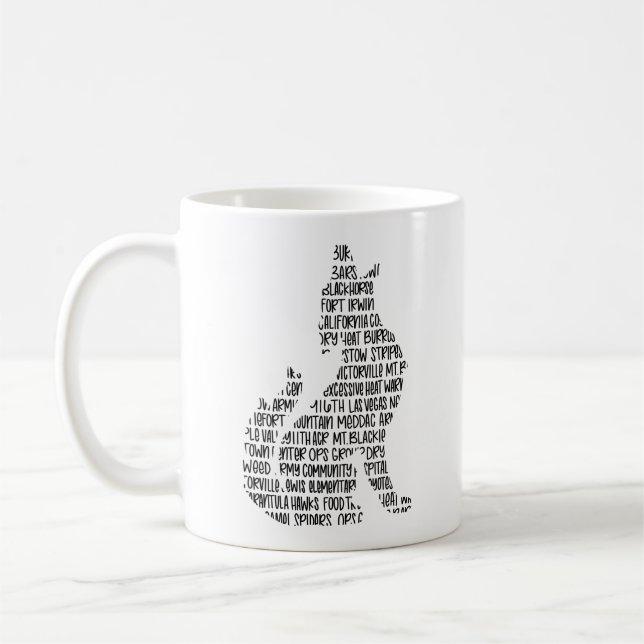 Fort Irwin Kojote-Tasse Kaffeetasse (Links)