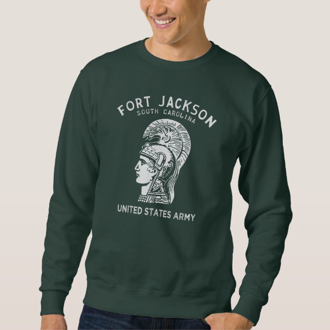 Fort Jackson Vintage Weiß Sweatshirt (Vorderseite)
