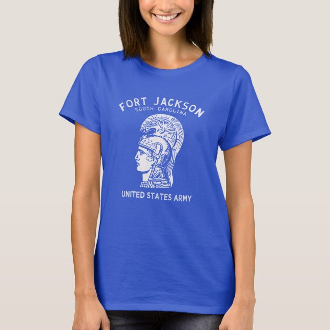 Fort Jackson Vintage Weiß T-Shirt (Vorderseite)