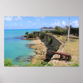 Fort James in Antigua Canvas Print Poster