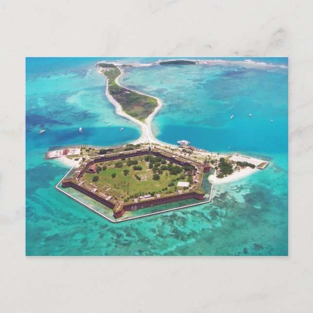 Fort Jefferson on Garden Key, Dry Tortugas NP Postkarte (Vorderseite)