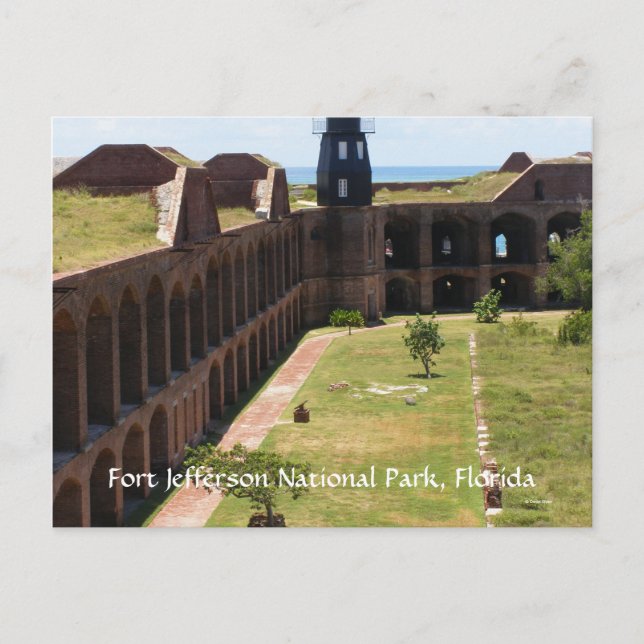 Fort Jefferson Postkarte (Vorderseite)