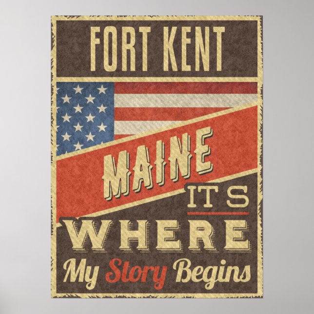 Fort Kent Maine Poster (Vorne)