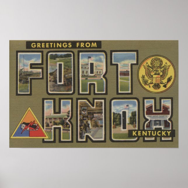 Fort Knox, Kentucky - Große Briefszenen Poster (Vorne)