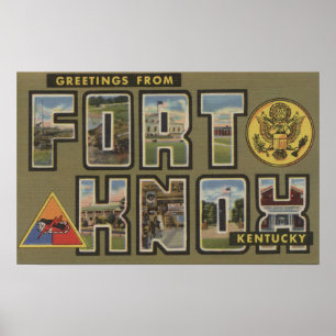 Fort Knox, Kentucky - große Buchstabe-Szenen Poster