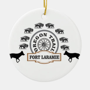 Fort Laramie Gold Keramik Ornament