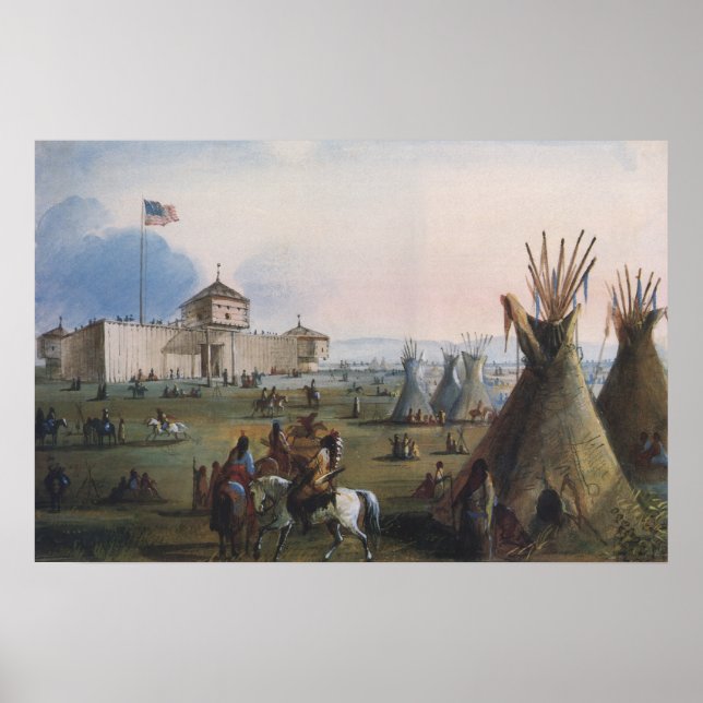 Fort Laramie, Sublette Fort, Fort William, Miller Poster (Vorne)