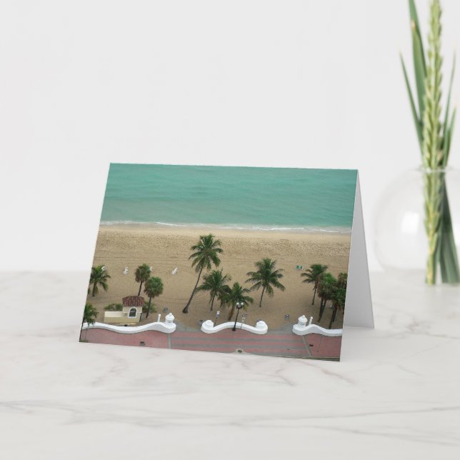 Fort Lauderdale Beach Aerial Karte (Vorderseite)