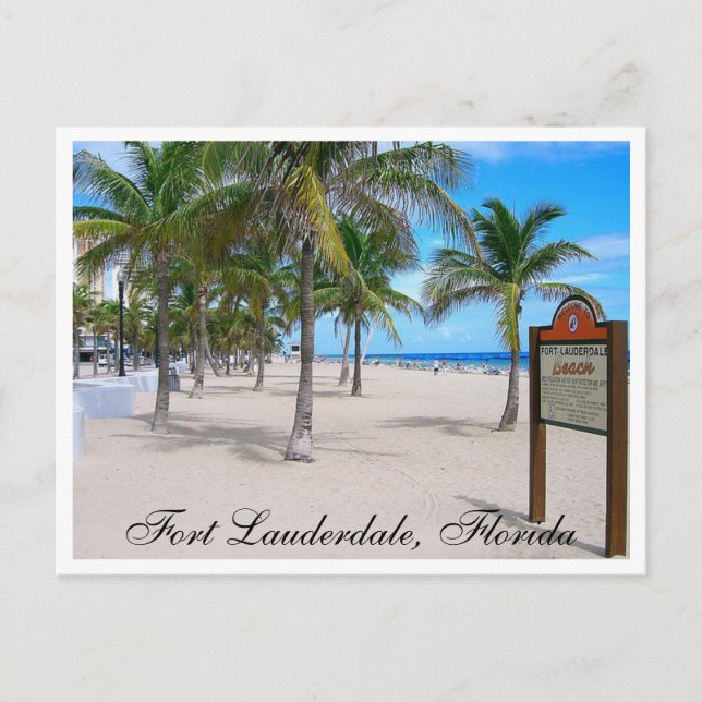 Fort Lauderdale Beach Florida Post Card Postkarte (Vorderseite)