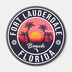 Fort Lauderdale Beach Florida Vintag 60er Magnet