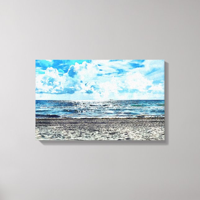 Fort Lauderdale Beach Stretched Leinwand (Vorderseite)