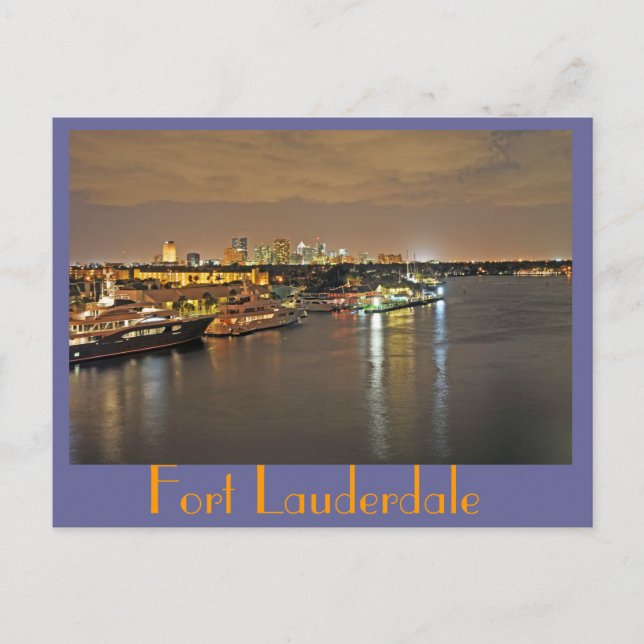 Fort Lauderdale, das Venedig der Amerikas Postkarte (Vorderseite)