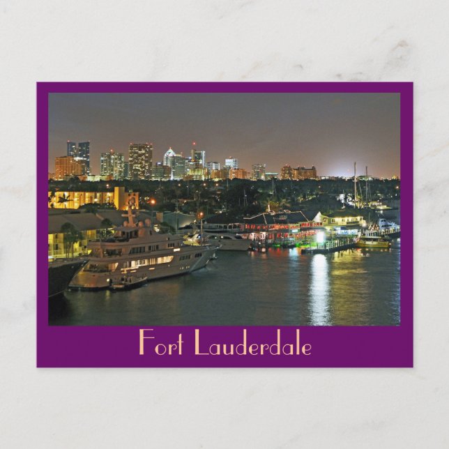 Fort Lauderdale, Das Venedig der Amerikas Postkarte (Vorderseite)