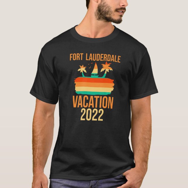 Fort Lauderdale Familienurlaub 2022 Florida Beach T-Shirt (Vorderseite)