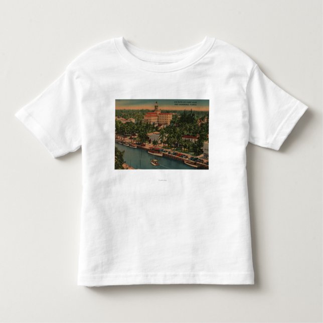 Fort Lauderdale, FL - Ansicht von neuem Fluss u. Kleinkind T-shirt (Vorderseite)