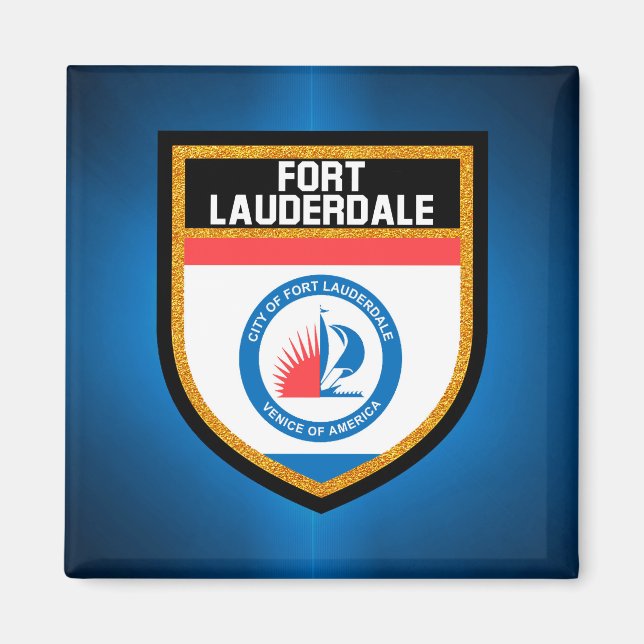 Fort Lauderdale Flag Magnet (Vorne)