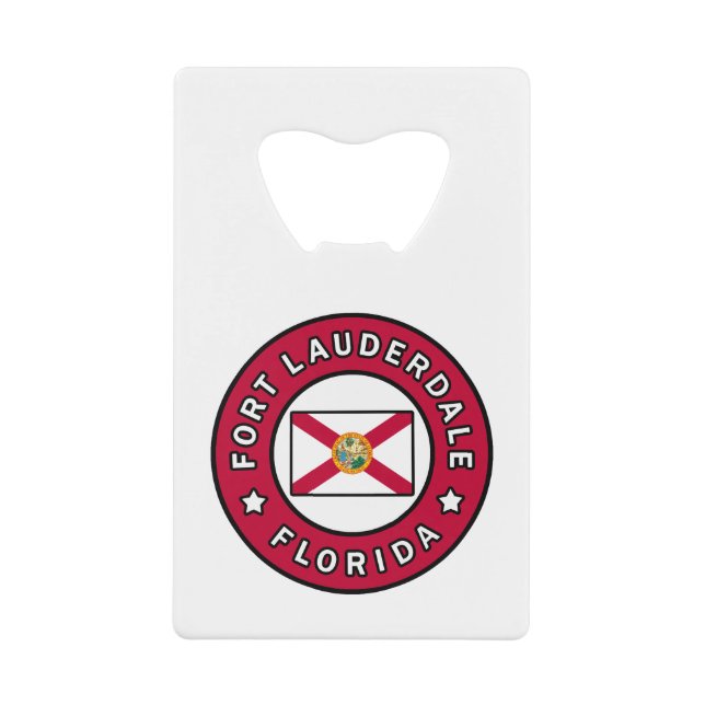Fort Lauderdale Florida Geldbeutel Flaschenöffner (Vorderseite)