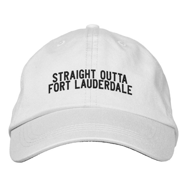 Fort Lauderdale Florida Hat Bestickte Baseballkappe (Vorderseite)