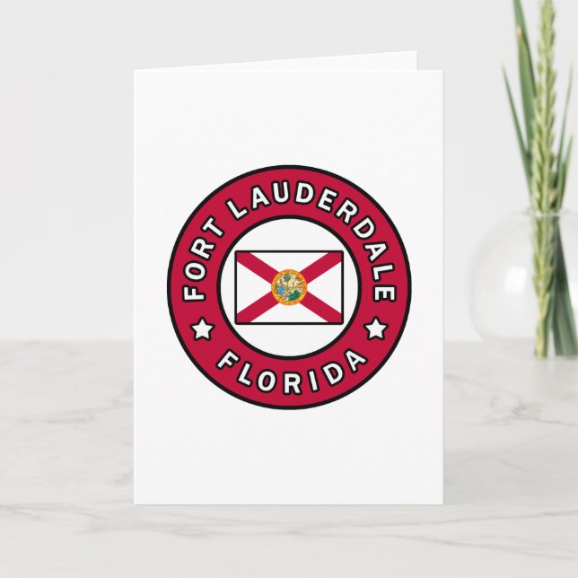 Fort Lauderdale Florida Karte (Vorderseite)