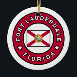 Fort Lauderdale Florida Keramik Ornament<br><div class="desc">Fort Lauderdale Florida</div>