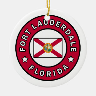 Fort Lauderdale Florida Keramik Ornament