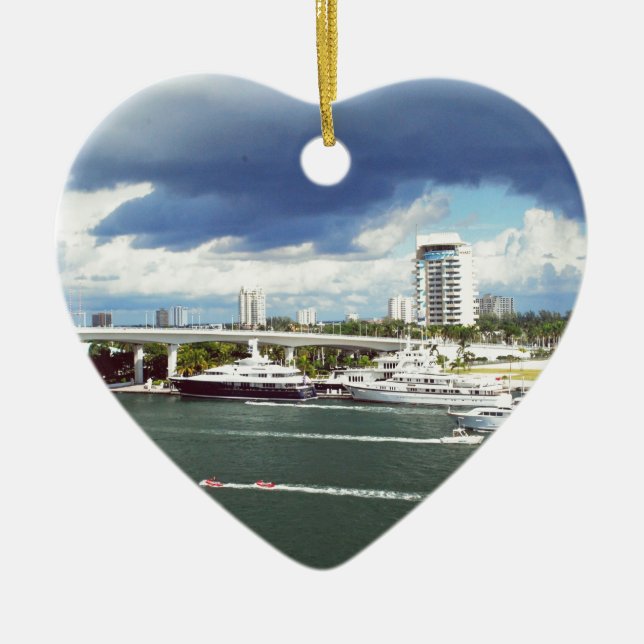Fort Lauderdale Florida Keramikornament (Vorne)