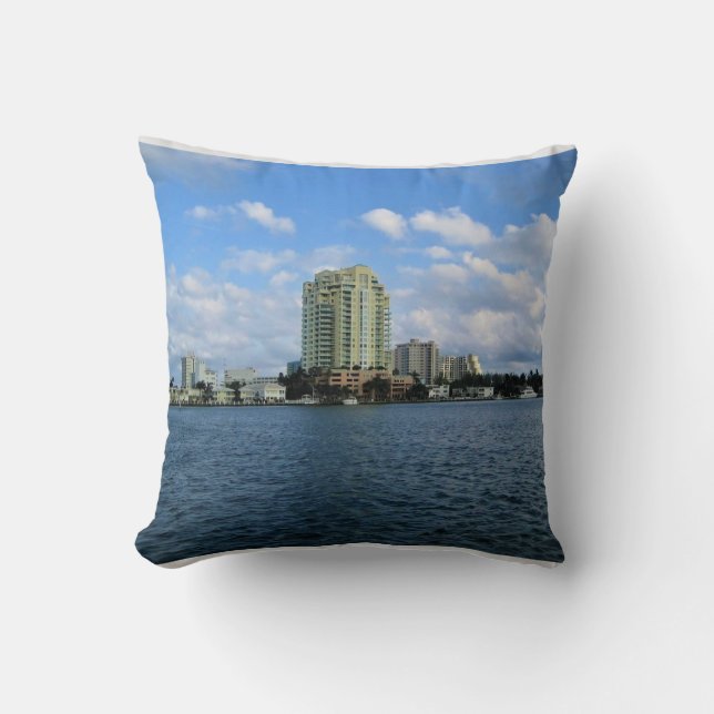 Fort Lauderdale, Florida Kissen (Vorderseite)