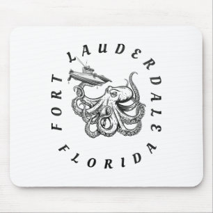 Fort Lauderdale Florida Kraul Tintenfisch Salzwass Mousepad