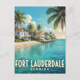 Fort Lauderdale Florida Küstenreise Postkarte