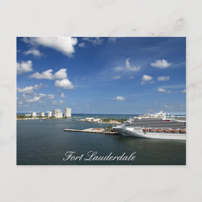 Fort Lauderdale Florida Postkarte (Vorderseite)