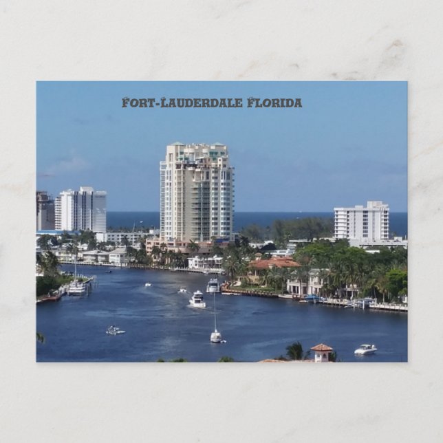 Fort - Lauderdale Florida Postkarte (Vorderseite)