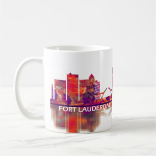 Fort Lauderdale Florida Skyline Kaffeetasse