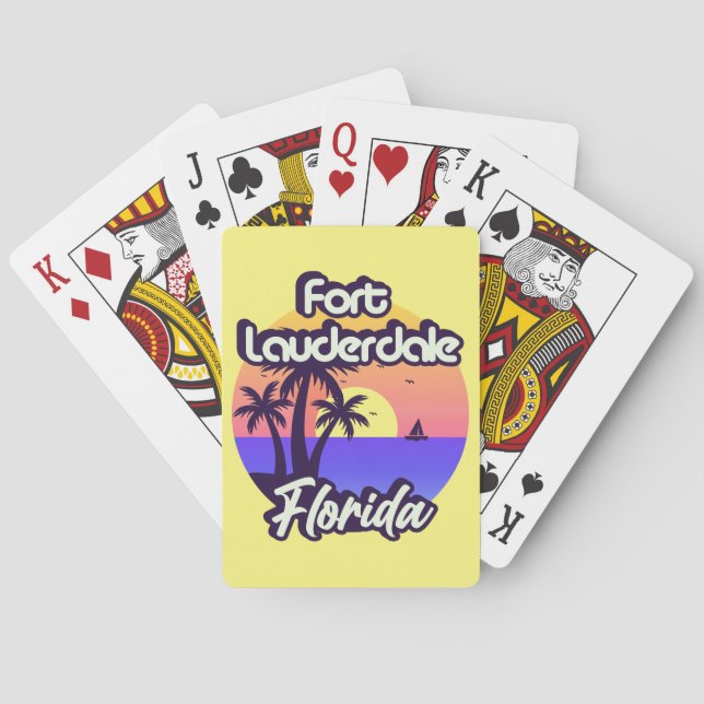 Fort Lauderdale Florida Spielkarten (Rückseite)