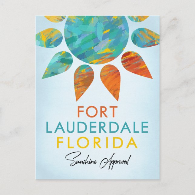 Fort Lauderdale Florida Sunshine Postkarte (Vorderseite)