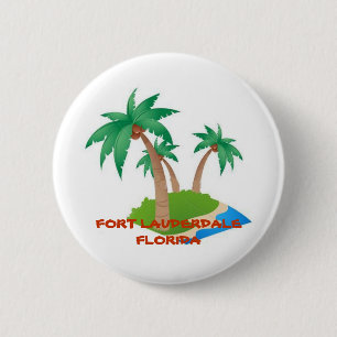 Fort Lauderdale Florida, tropischer Urlaubsschalte Button