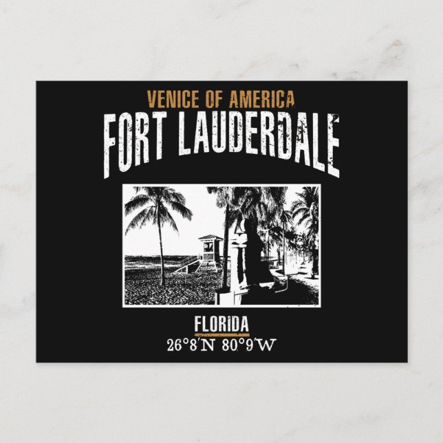 Fort Lauderdale Postkarte (Vorderseite)