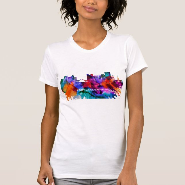 Fort Lauderdale Skyline T-Shirt (Vorderseite)