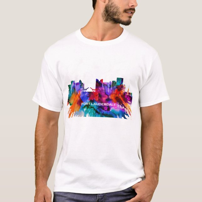 Fort Lauderdale Skyline T-Shirt (Vorderseite)
