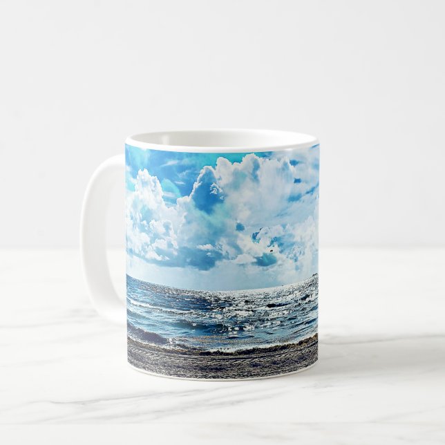 Fort- Lauderdalestrand-Klassiker-Tasse Kaffeetasse (Vorderseite Links)