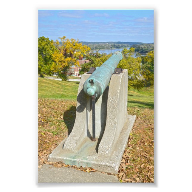 Fort Leavenworth Cannon, Kansas Fotodruck (Vorne)