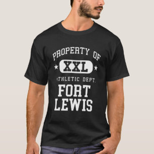 Fort Lewis XXL Athletic School Property Funny T-Shirt