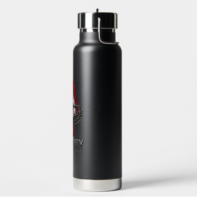 Fort Liberty Black 25 oz Vakuum Insullierte Flasch Trinkflasche (Links)