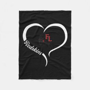 Fort Loramie Redskins Logo Halbherz Slogan Hs Fleecedecke
