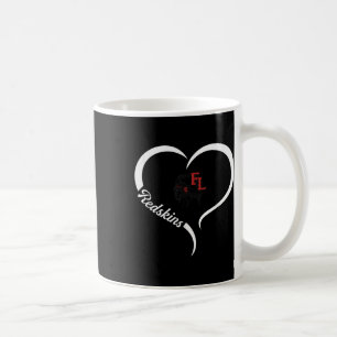 Fort Loramie Redskins Logo Halbherz Slogan Hs Kaffeetasse