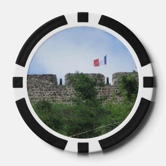 Fort Louis Ramparts "St. Maarten" Pokerchips (Vorderseite)