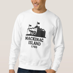 Fort Mackinac Historische Insel Mackinac Silh Sweatshirt