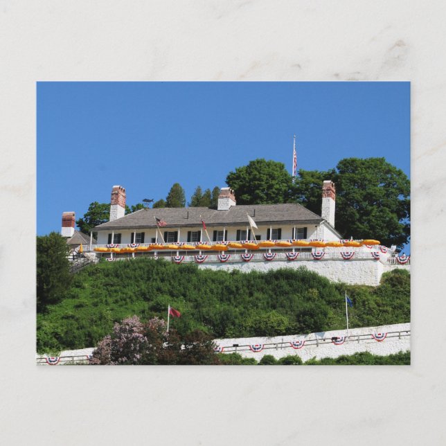 Fort Mackinac Postkarte (Vorderseite)