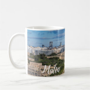 Fort Manoel und Sliema aus Valletta, Malta Kaffeetasse