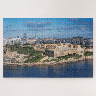 Fort Manoel und Sliema aus Valletta, Malta Puzzle