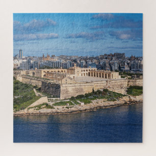 Fort Manoel und Sliema aus Valletta, Malta Puzzle